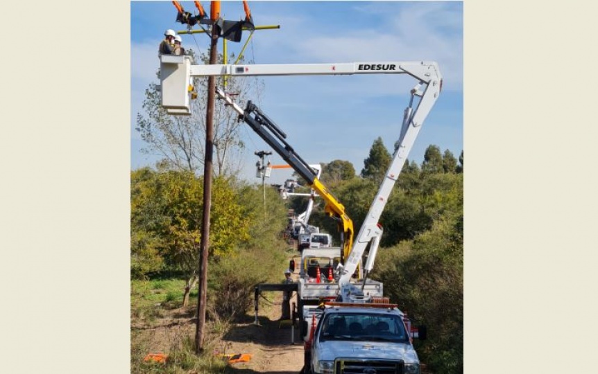 Obras de mejoramiento de la red elctrica de Florencio Varela