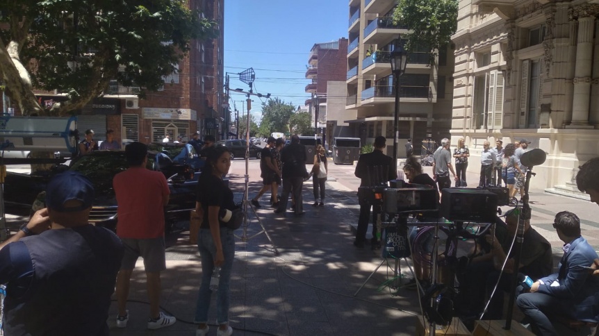 Filmaron en Quilmes escenas para una serie que tiene a Celeste Cid como protagonista