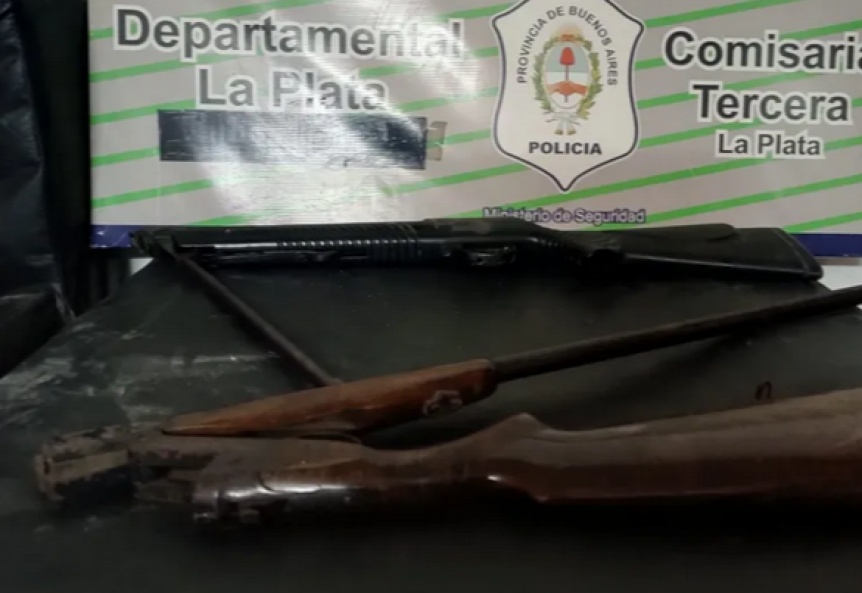 Amenazaba con una escopeta a sus vecinos en La Plata: Un detenido