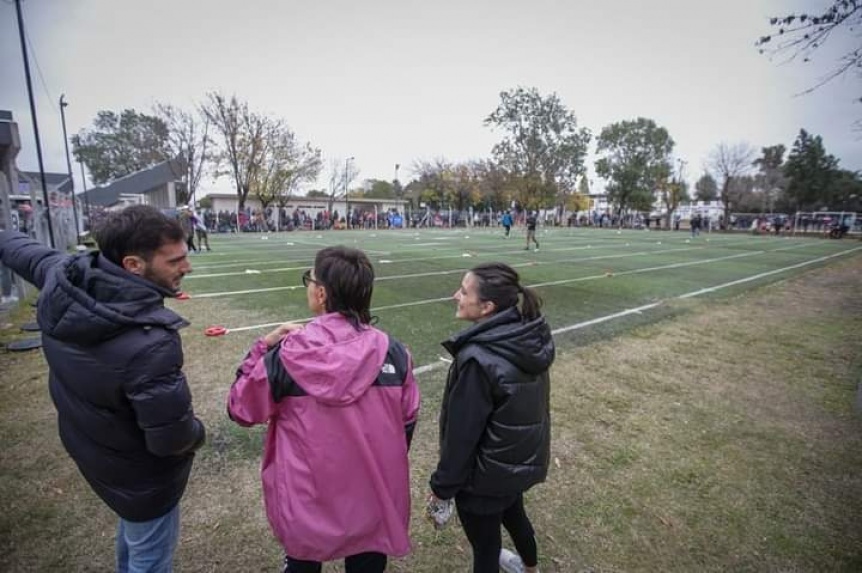 Mayra Mendoza en la competencia de crossfit Q21 Games que se hizo en el nuevo microestadio