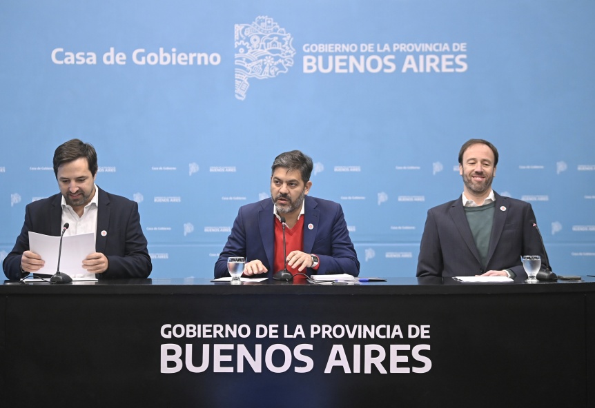 Bianco, Kreplak y Lpez brindaron una conferencia con anuncios de gobierno