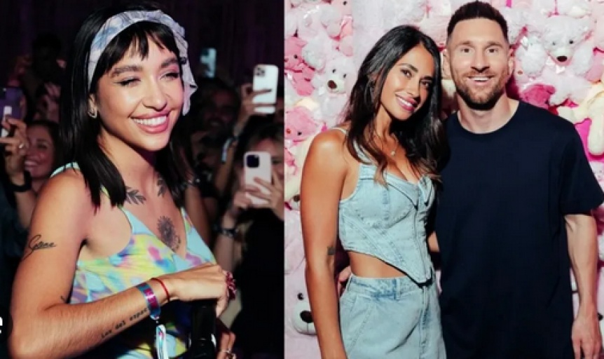 VIDEO | Messi de fiesta con Antonela  y Mara Becerra en Miami