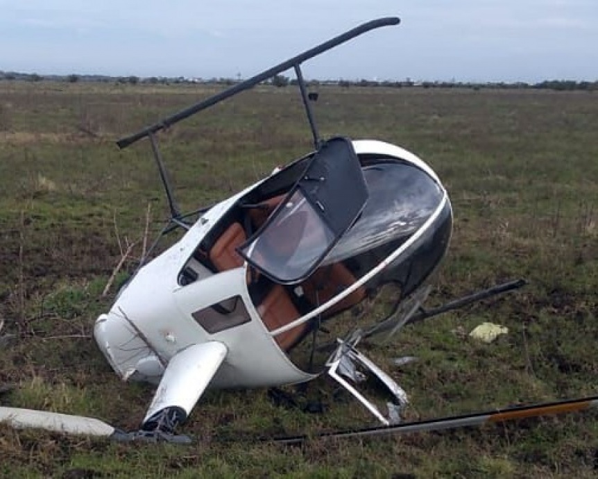 Se estrell un helicptero en Berazategui y desaparecieron los tripulantes