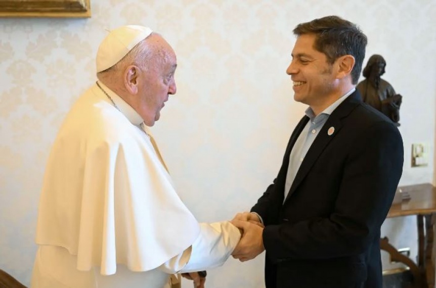 El papa Francisco recibi al gobernador Axel Kicillof en el Vaticano