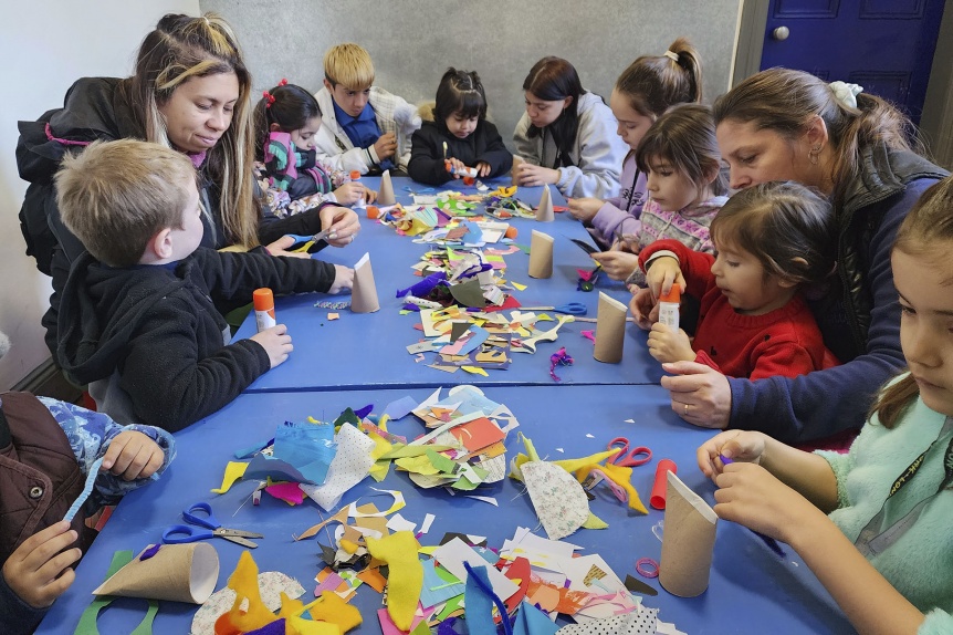 Berazategui: La Casa de la Estacin recibi el invierno con actividades para los chicos