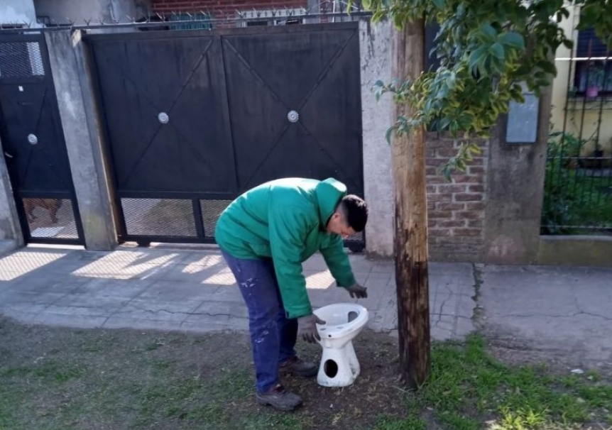 Realizaron un operativo de descacharrizacin en San Jorge