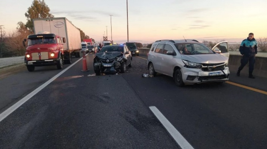 Choque mltiple en la Autopista La Plata-Buenos Aires y demoras en el trnsito