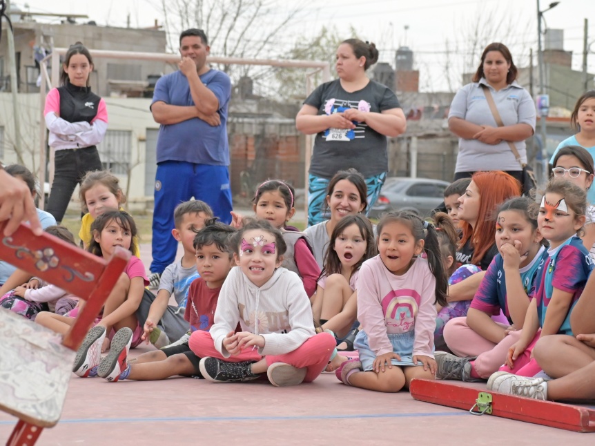 Vacaciones de invierno en barrios populares de la Provincia