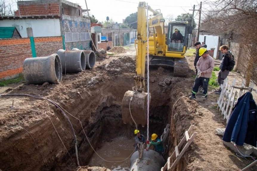 Avanzan las obras de recuperacin urbana en el barrio San Martn de San Francisco Solano