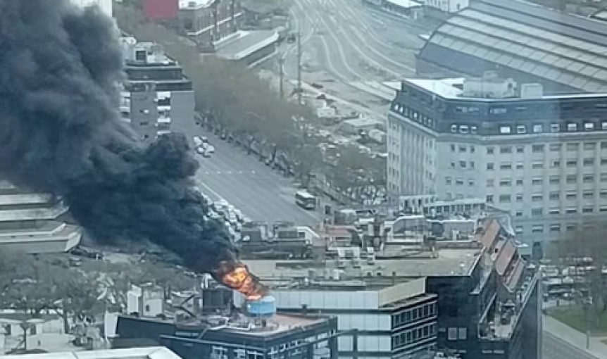 VIDEO | Feroz incendio en un edificio de Retiro gener temor en CABA