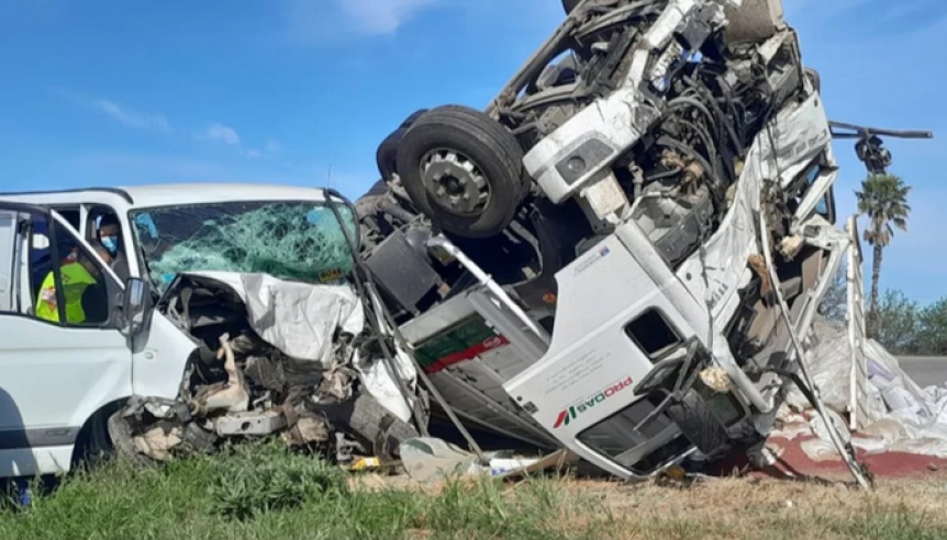 Tragedia: Una pareja choc de frente contra un camin en la ruta y muri