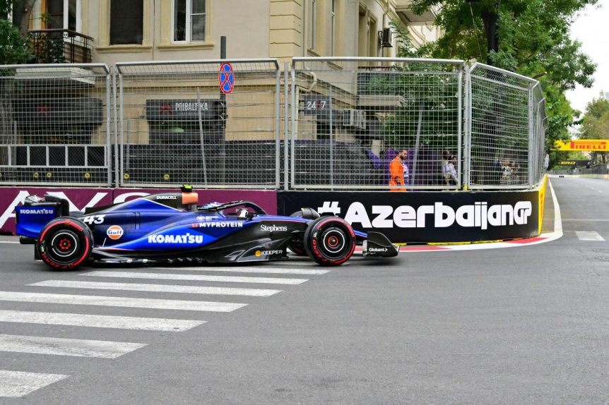 Franco Colapinto largar noveno en el Gran Premio de Azerbaiyn