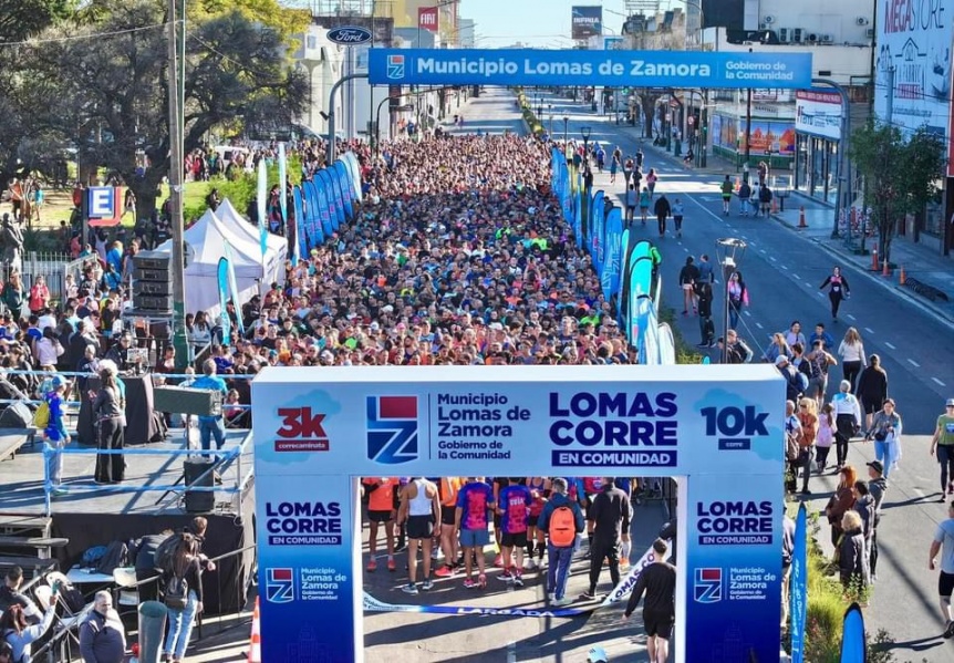 Ms de diez mil personas participaron de Lomas Corre en Comunidad