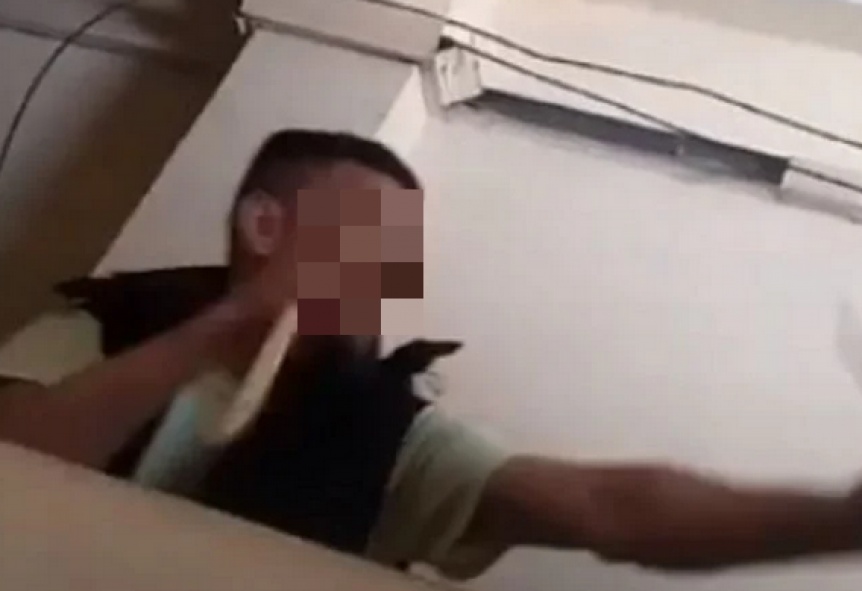 VIDEO | Intent quitarse la vida pero lo detuvieron con una Taser