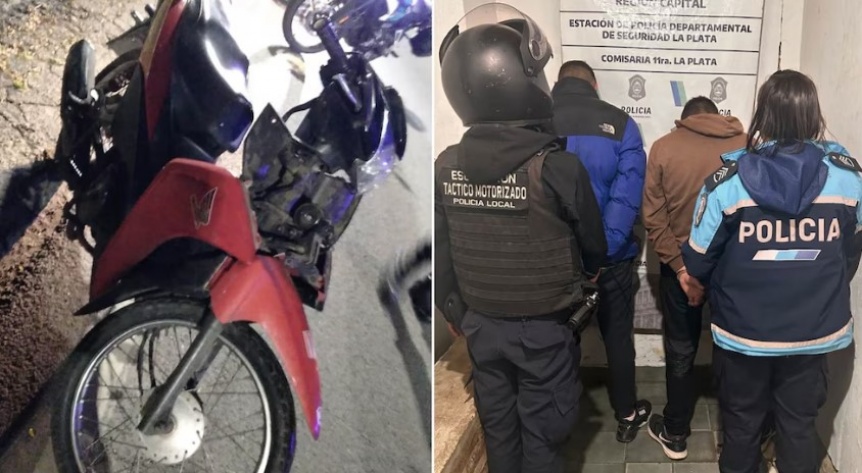 Furiosa persecucin a motochorros en La Plata