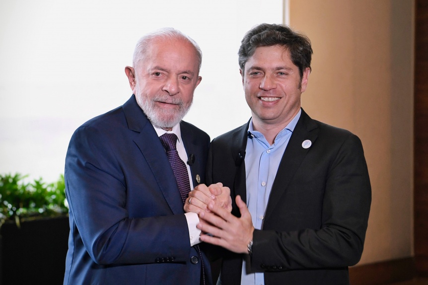 Kicillof se reuni con el presidente Lula da Silva en Mxico