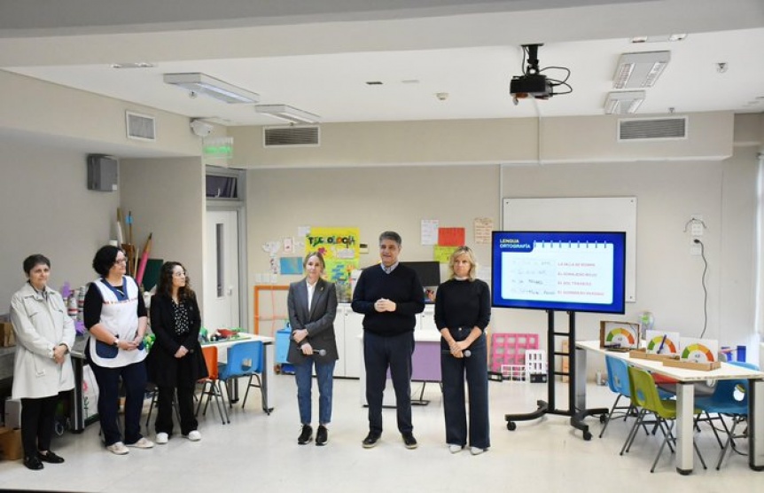 Jorge Macri present el nuevo sistema de aprendizaje en la primaria: Docentes podrn corregir los errores