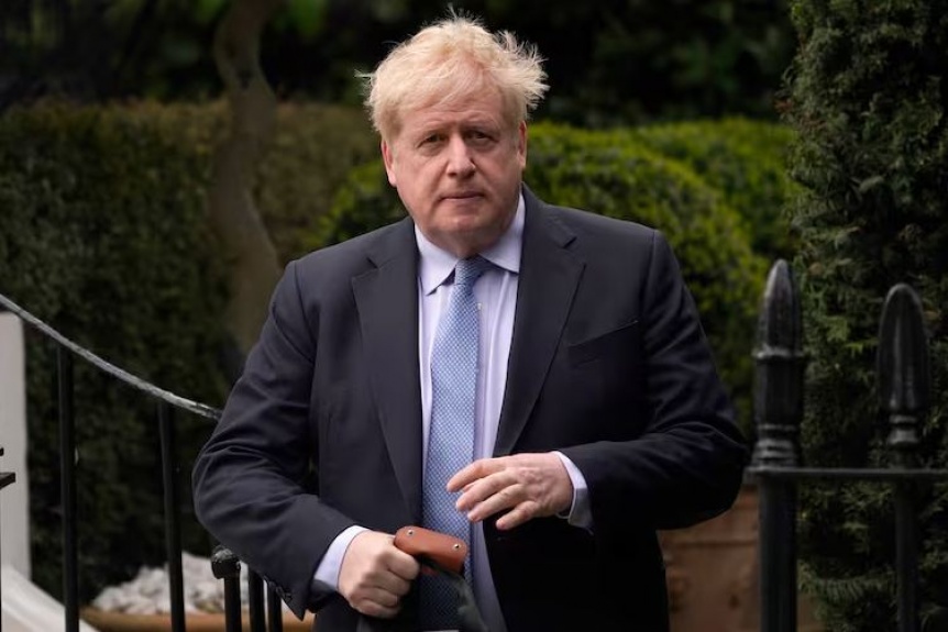 El presidente Javier Milei recibe a Boris Johnson en Casa Rosada