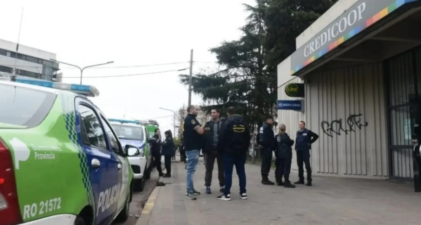 Una banda dio un golpe comando en un banco de La Plata