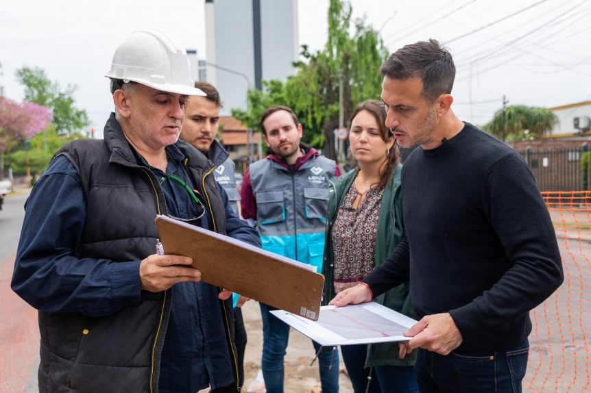 Parque Central Las Colonias: Avanzan las obras de Lans Gobierno en la Av. 29 de Septiembre