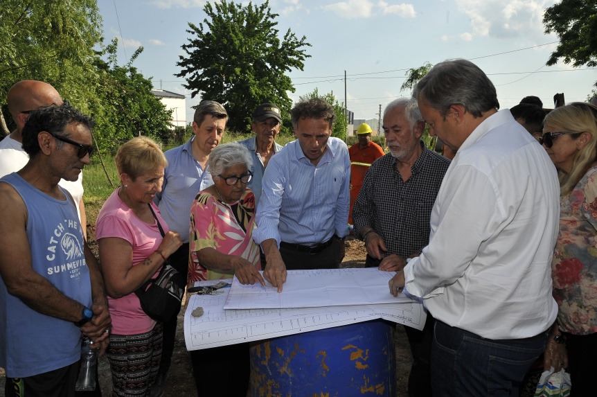 En Almirante Brown, Cascallares y Katopodis recorrieron una obra hidrulica del barrio San Roque