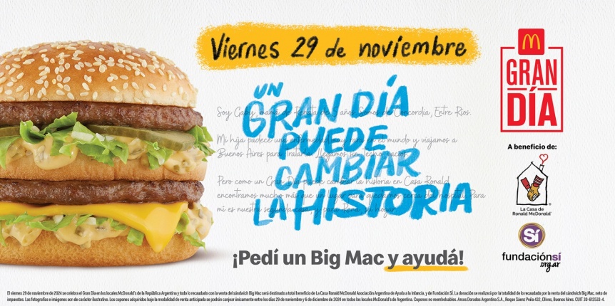 Un nuevo Gran Da: McDonalds te invita a ayudar para cambiar la historia de muchos