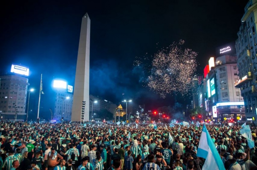 El ministerio de Seguridad organiz un operativo preventivo por los festejos de los hinchas de Racing