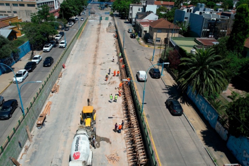 Avanzan las obras viales en la Ruta Provincial N 49 entre Lomas y Quilmes