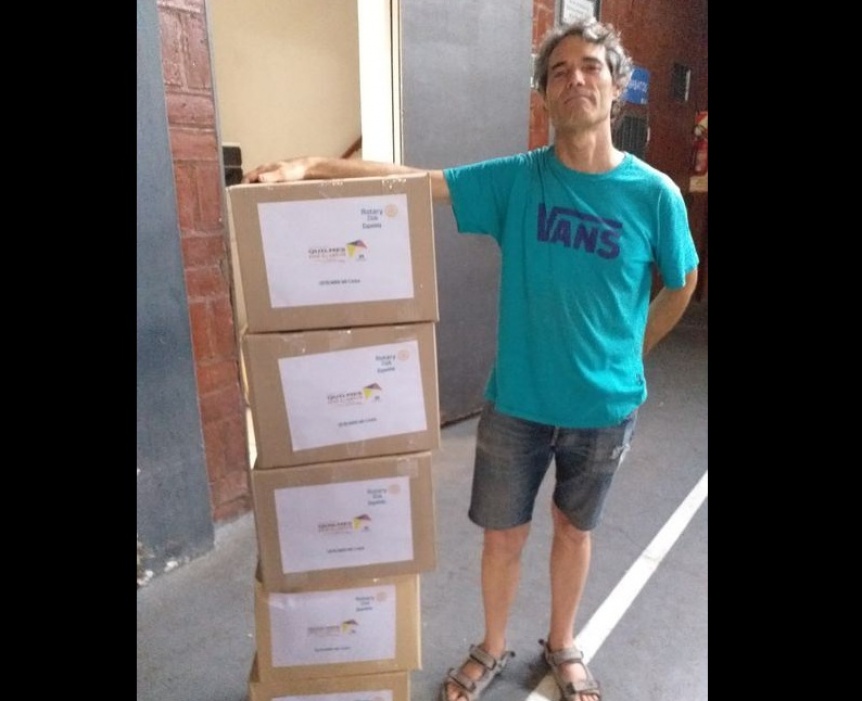 Rotary Club Ezpeleta hizo una nueva entrega de alimentos al programa Quilmes Mi Casa