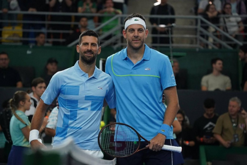 Emocionante despedida de Juan Martn del Potro ante Novak Djokovic