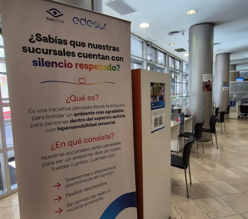 Las oficinas comerciales de Edesur fueron certificadas para atender a personas dentro del Espectro Autista