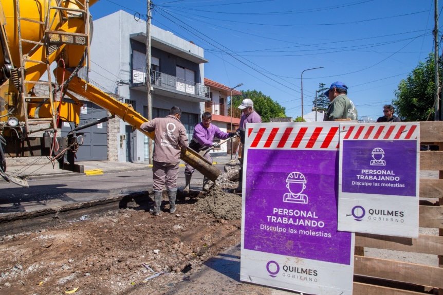 El Municipio avanza con los trabajos de reparacin de las calles en el barrio La Colonia de Quilmes Oeste