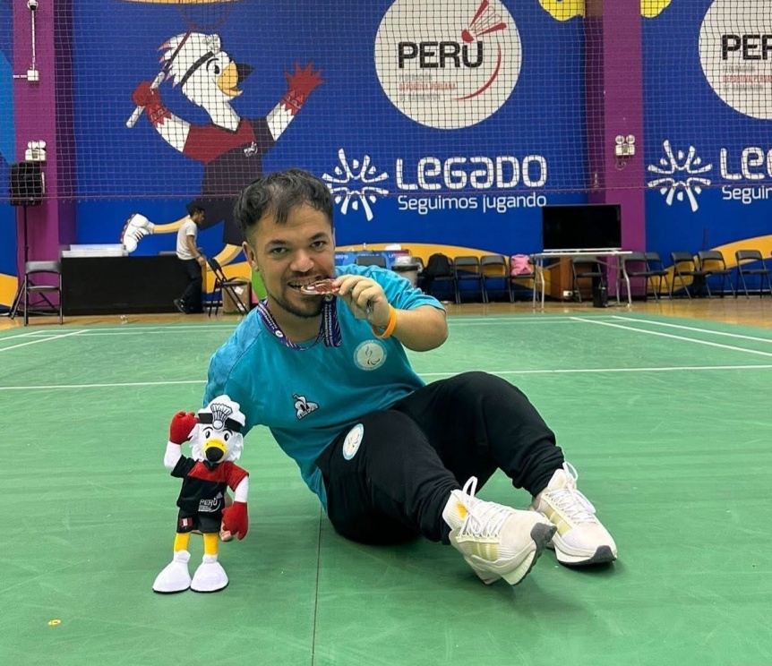 Un joven de Florencio Varela es medallista sudamericano de Parabdminton