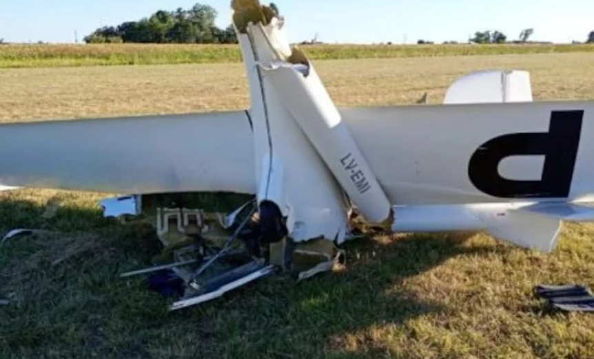 Se estrell una avioneta en Pergamino y muri el piloto en el lugar