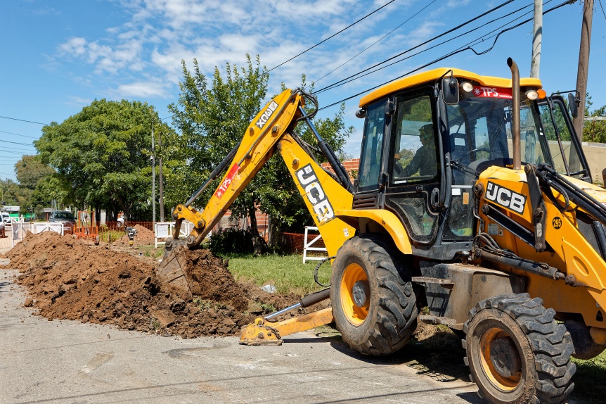 Continan las obras cloacales en Hudson que pertenecen al Plan Maestro