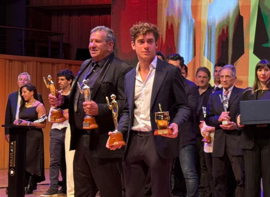 Franco Colapinto y Dibu Martnez compartieron el Oro en una gran noche