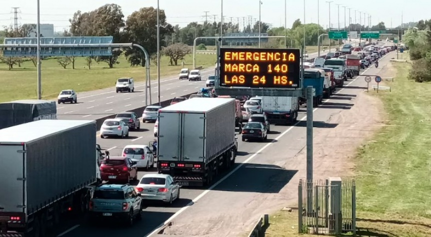 Fin de Ao: Ruta 2 y la Autopista Buenos Aires-La Plata registraron demoras