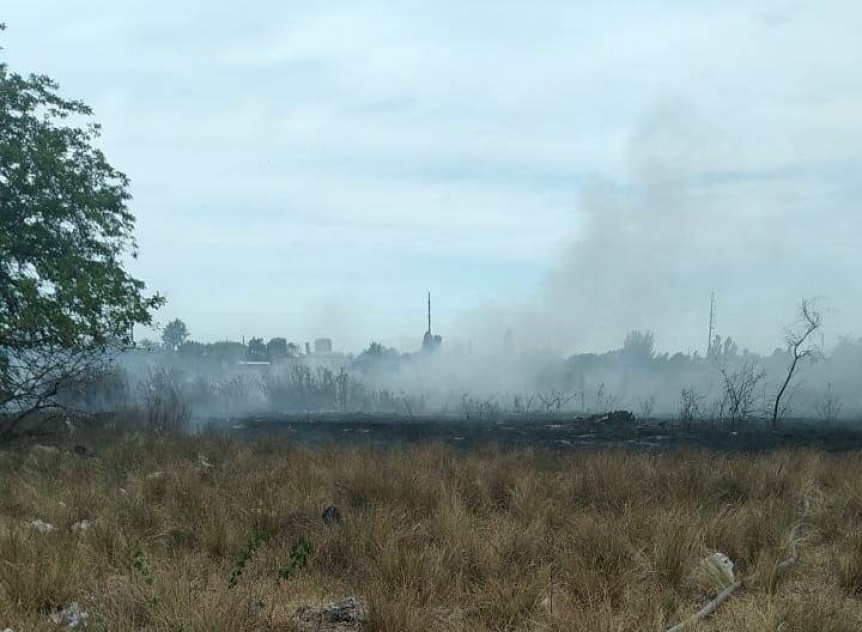 VIDEO | Fuego en el Campo de los Alemanes en Quilmes Oeste alcanz la casa de un vecino