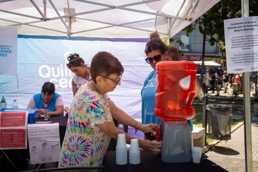 El Municipio brind asistencia por las altas temperaturas con el Operativo Quilmes Cerca