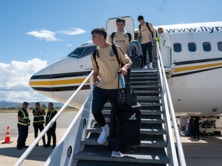 Argentina ya est en Venezuela preparando el debut ante Brasil