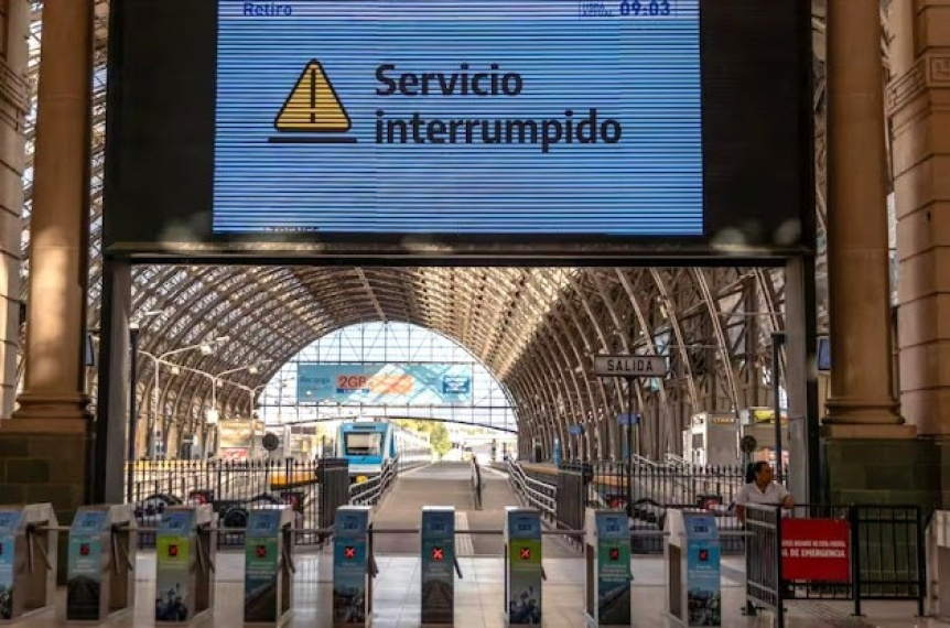 La Fraternidad comenz el paro de trenes: No habr servicio de 9 a 15