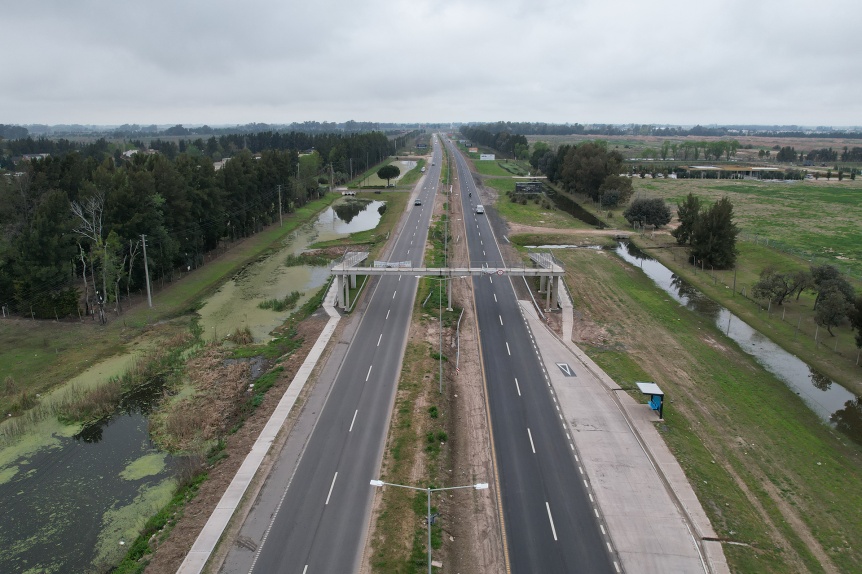 Conurbano Oeste: Finaliz la duplicacin de calzada de la Ruta Provincial 58