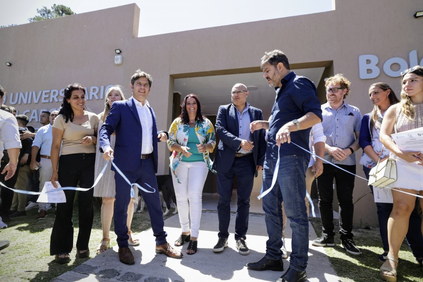 Kicillof inaugur un centro universitario y se reuni con representantes del sector productivo