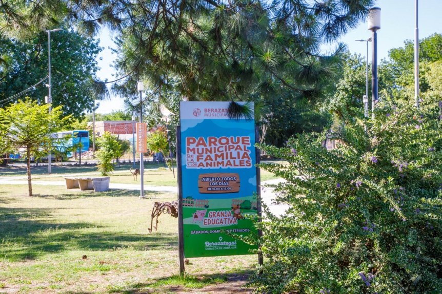 En Berazategui sigue abierto el Parque Municipal de la Familia y los Animales todos los das