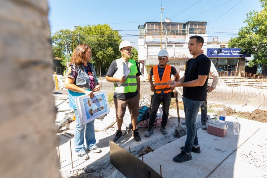 Lans Gobierno avanza con nuevas obras en Remedios de Escalada en el marco del Parque Central Las Colonias