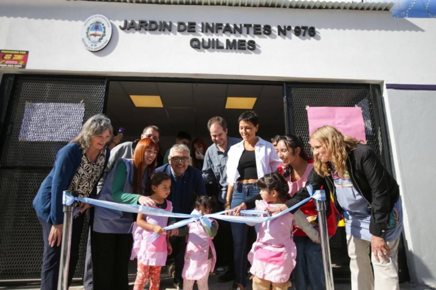 Mayra Mendoza inaugur el Jardn de Infantes 976 del barrio Iapi de Bernal Oeste con fondos propios