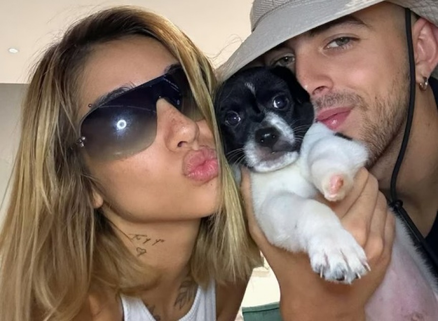 La quilmea Mara Becerra y J Rei presentaron al nuevo miembro de su familia que les rob el corazn