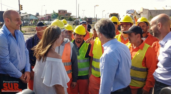 Macri y Vidal supervisaron obras de repavimentacin en Quilmes