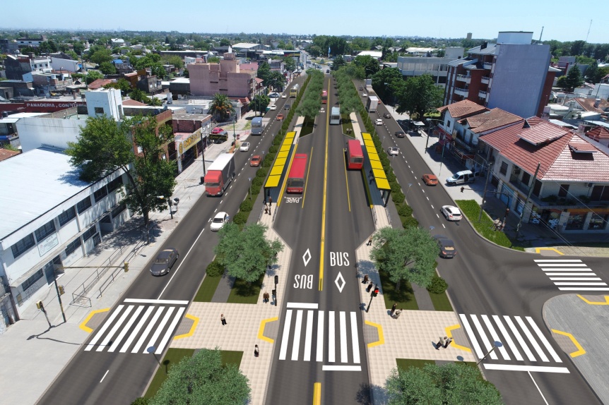 Comenz la obra del nuevo Metrobus en Florencio Varela